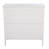 80*36*80cm Density Board Disassembly Double Doors Double Compartment Sideboard White