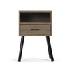 Set of 2 Nightstand, Bunk Bedside Table, End Table for Living Room, Bedroom and Office XH