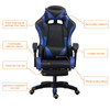 PU gaming chair, swivel recliner with adjustable backrest and seat height, high back gaming chair with footrest, office chair with 360° swivel, suitable for office or gaming 