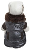 Ultra Fur 'Track-Collared' Metallic Pet Jacket