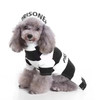 Pet Life Striped Retro Inmate Prisoner Pet Dog Costume Uniform Pet Life Striped Retro Inmate Prisoner Pet Dog Costume Uniform