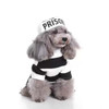 Pet Life Striped Retro Inmate Prisoner Pet Dog Costume Uniform Pet Life Striped Retro Inmate Prisoner Pet Dog Costume Uniform