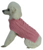 Swivel-Swirl Heavy Cable Knitted Fashion Designer Dog Sweater Swivel-Swirl Heavy Cable Knitted Fashion Designer Dog Sweater