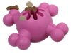 Pet Life ® 'Quadra-Bone' TPR Treat Dispensing Durable Dog Toy