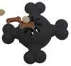 Pet Life ® 'Quadra-Bone' TPR Treat Dispensing Durable Dog Toy