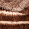 Pet Life Luxe 'Tira-Poochoo' Tiramisu Patterned Mink Dog Coat Jacket