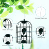 Outdoor Metal Seed Guard Deterrent Squirrel-Proof Caged Tube Wild Bird Feeder Outdoor Metal Seed Guard Deterrent Squirrel-Proof Caged Tube Wild Bird Feeder