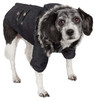 Ruff-Choppered Denim Fashioned Wool Pet Coat
