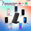 Wireless Fast Charge Stand Dock Phone Charging Pad Samsung Galaxy S9+ iPhone XS Wire Less 8 5 Core 10W Black