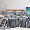 100% Lenzing Tencel Sheet Set Luxury Lyocell Eucalyptus Fitted Flat Sheet with Pillowcases Super Soft Silky Smooth Bedding, Twin/Queen/King Size