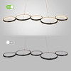 Circular Home LED line light with 40.9x16.9inch, monochromatic temperature XH