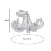DunaWest 6 Inches Polyresin Frame Octopus Figurine, Silver