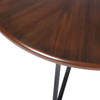 40" Round Mid Century Centiar Dining Room Table, Bar Table Brown 40" Round Mid Century Centiar Dining Room Table, Bar Table Brown