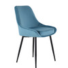 Fashion Simple Dining Chair 2-Piece Set, Metal Stool Legs With Large Upholstery, Leisure Chair With