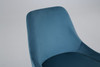 Fashion Simple Dining Chair 2-Piece Set, Metal Stool Legs With Large Upholstery, Leisure Chair With