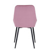 Fashion Simple Dining Chair 2-Piece Set, Metal Stool Legs With Large Upholstery, Leisure Chair With