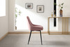 Fashion Simple Dining Chair 2-Piece Set, Metal Stool Legs With Large Upholstery, Leisure Chair With