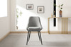 Fashion Simple Dining Chair 2-Piece Set, Metal Stool Legs With Large Upholstery, Leisure Chair With