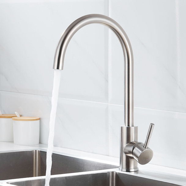 ODBO 98035S Bathroom Faucet Brushed Nickel Bathroom Sink Faucet Single Hole Bathroom Faucet Single Handle Vanity Faucet- Sink Drain Not Included ODBO 98035S Bathroom Faucet Brushed Nickel Bathroom Sink Faucet Single Hole Bathroom Faucet Single Handle Vanity Faucet- Sink Drain Not Included