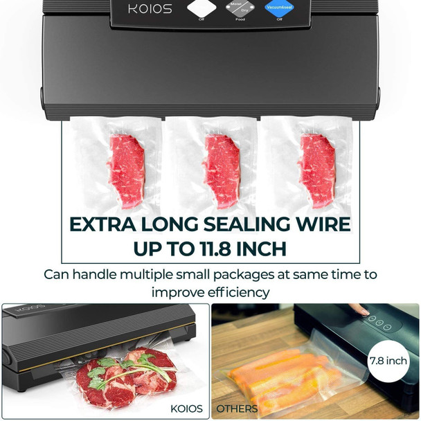 KOIOS 80Kpa Automatic Vacuum Food Sealer Machine KOIOS 80Kpa Automatic Vacuum Food Sealer Machine