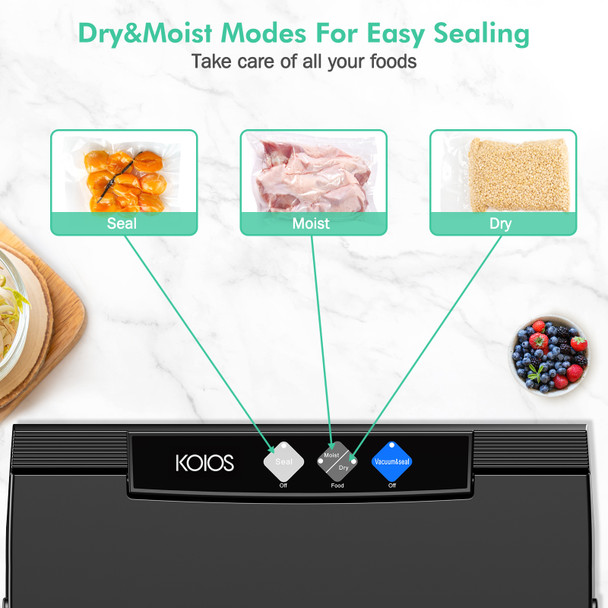 KOIOS 80Kpa Automatic Vacuum Food Sealer Machine KOIOS 80Kpa Automatic Vacuum Food Sealer Machine