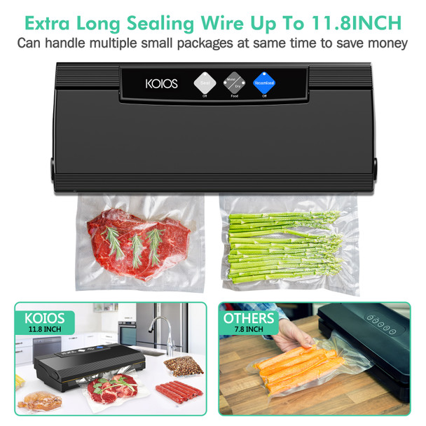 KOIOS 80Kpa Automatic Vacuum Food Sealer Machine KOIOS 80Kpa Automatic Vacuum Food Sealer Machine
