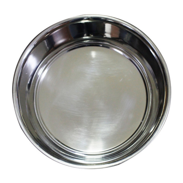 Stainless Steel Pet Bowl with Anti Skid Rubber Base and Dog Design, Gray and Black