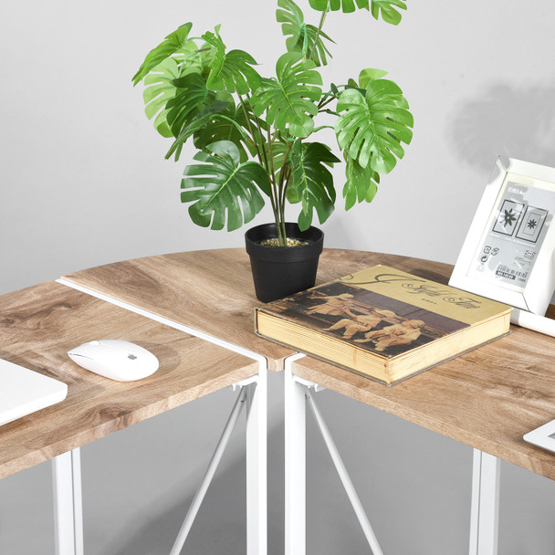 Corner Computer Desk Foldable Writing Study Table Rustic Home Office Workstation Industrial L-Shaped Desk Corner Computer Desk Foldable Writing Study Table Rustic Home Office Workstation Industrial L-Shaped Desk