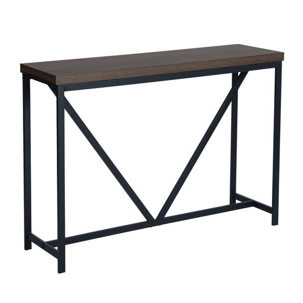 47.2" Sofa Console Table(Dark Brown)