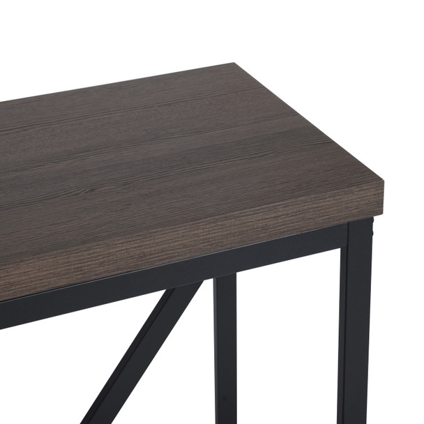 47.2" Sofa Console Table(Dark Brown)