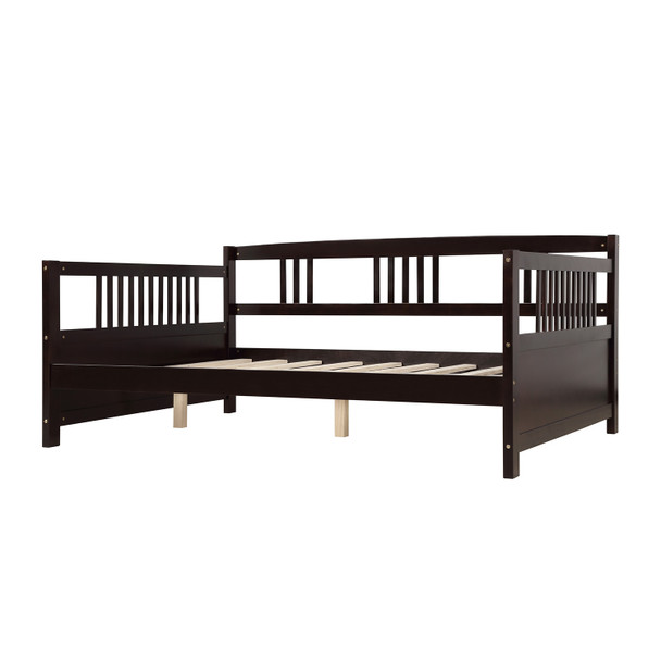 Wood Daybed Full Size Daybed with Support Legs, White