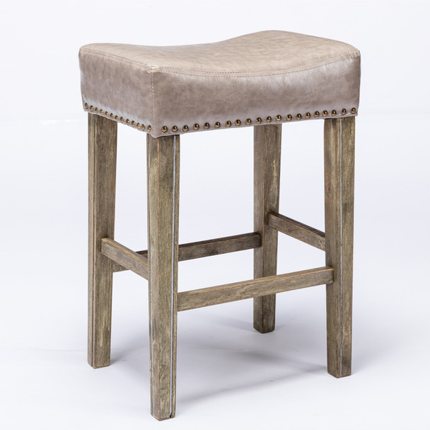  Backless Bar Stools, 2-Pcs Set