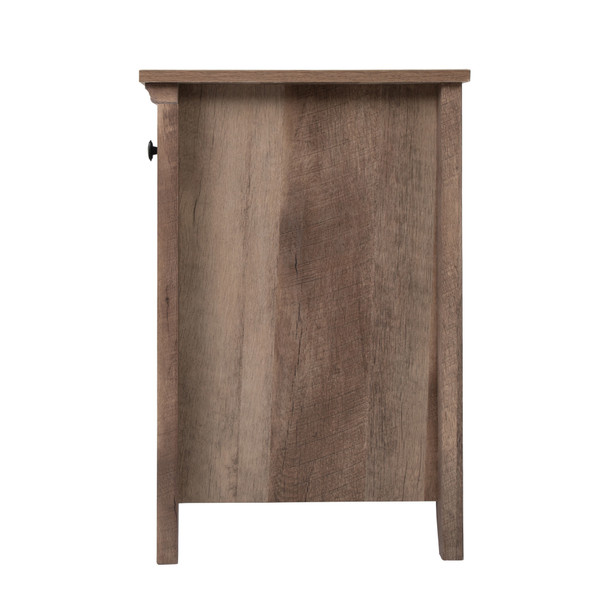 Set of 2 Farmhouse Nightstand, Wood Bedside Table with Drawer and Open Compartment, Light Brown XH Set of 2 Farmhouse Nightstand, Wood Bedside Table with Drawer and Open Compartment, Light Brown XH