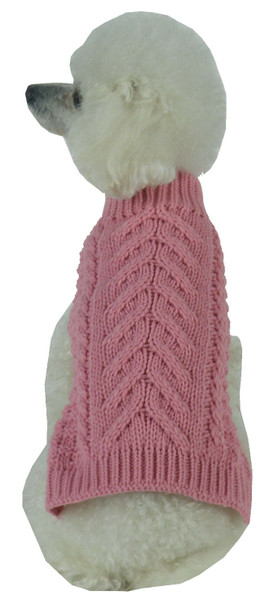 Swivel-Swirl Heavy Cable Knitted Fashion Designer Dog Sweater Swivel-Swirl Heavy Cable Knitted Fashion Designer Dog Sweater
