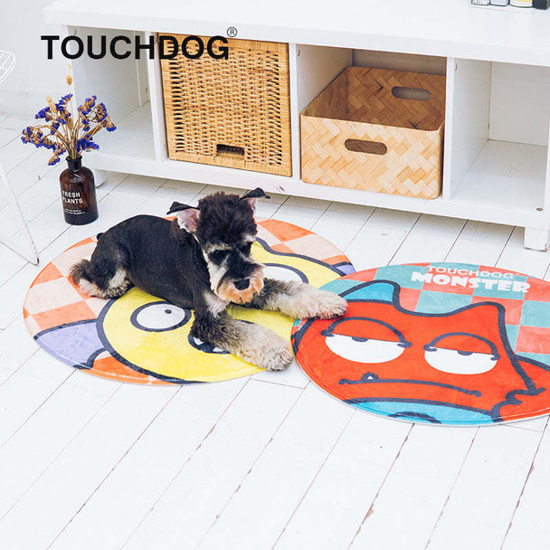 Touchdog ® Cartoon Flying Critter Monster Rounded Cat and Dog Mat