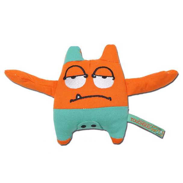 Touchdog ® Cartoon Sleepy Monster Plush Dog Toy