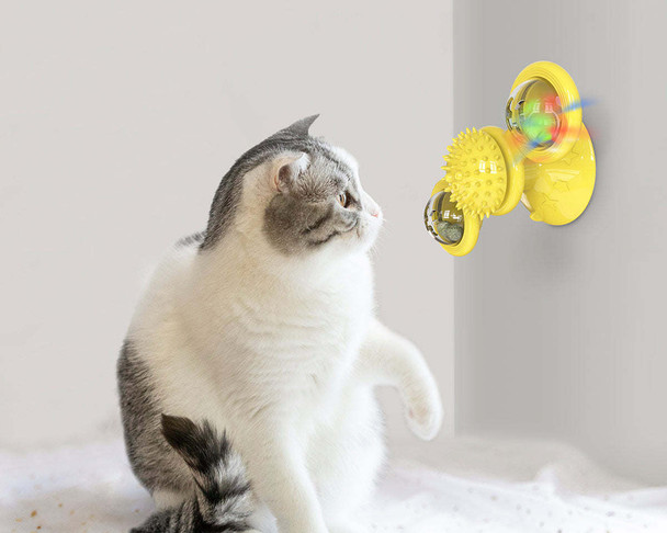 Pet Life ® 'Windmill' Rotating Suction Cup Spinning Cat Toy