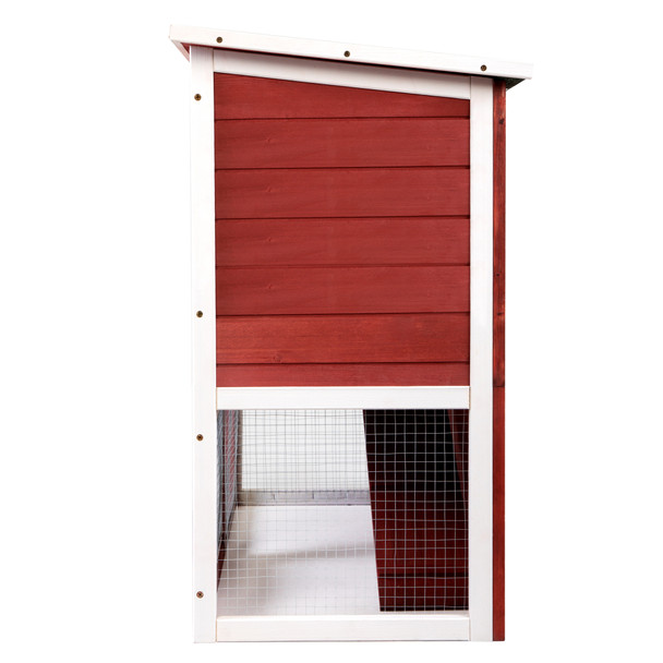 Wooden Rabbit Hutch with Pull Out Tray, Weatherproof 2-Tier Bunny Run Cage, Outdoor Animal Enclosure for Multiple Pets Wooden Rabbit Hutch with Pull Out Tray, Weatherproof 2-Tier Bunny Run Cage, Outdoor Animal Enclosure for Multiple Pets