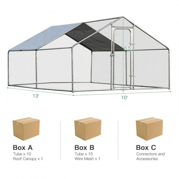 Large Walk in Shade Cage Chicken Coop with Roof Cover Large Walk in Shade Cage Chicken Coop with Roof Cover