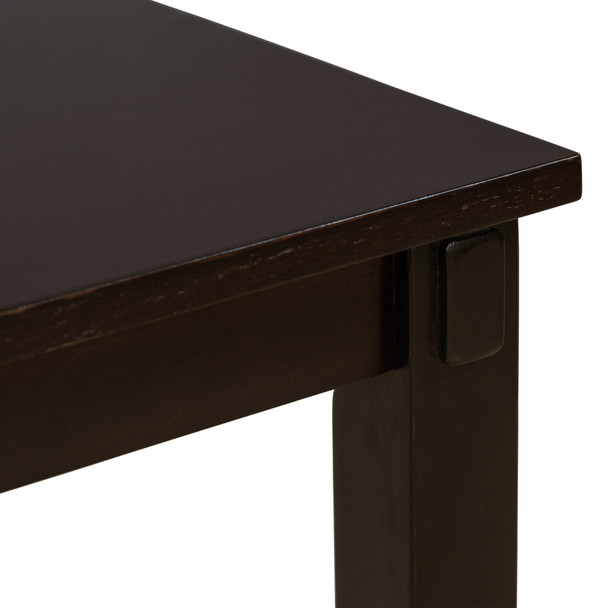 6-Piece Kitchen Dining Table Set Wooden Rectangular Dining Table, 4 Dining Chairs and Bench Family Furniture for 6 People 6-Piece Kitchen Dining Table Set Wooden Rectangular Dining Table, 4 Dining Chairs and Bench Family Furniture for 6 People