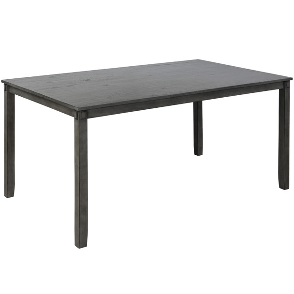 6-Piece Kitchen Dining Table Set Wooden Rectangular Dining Table, 4 Dining Chairs and Bench Family Furniture for 6 People 6-Piece Kitchen Dining Table Set Wooden Rectangular Dining Table, 4 Dining Chairs and Bench Family Furniture for 6 People