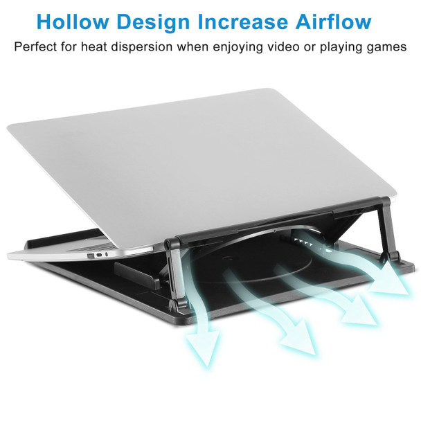 Portable Laptop Stand 7 Adjustable Heights Ventilated Notebook Holder Foldable Anti-Slip Laptop Stand