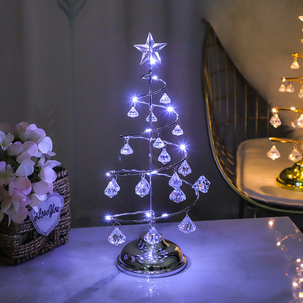 Christmas Lights Crystal Christmas Tree Lights Copper Wire Night Lights