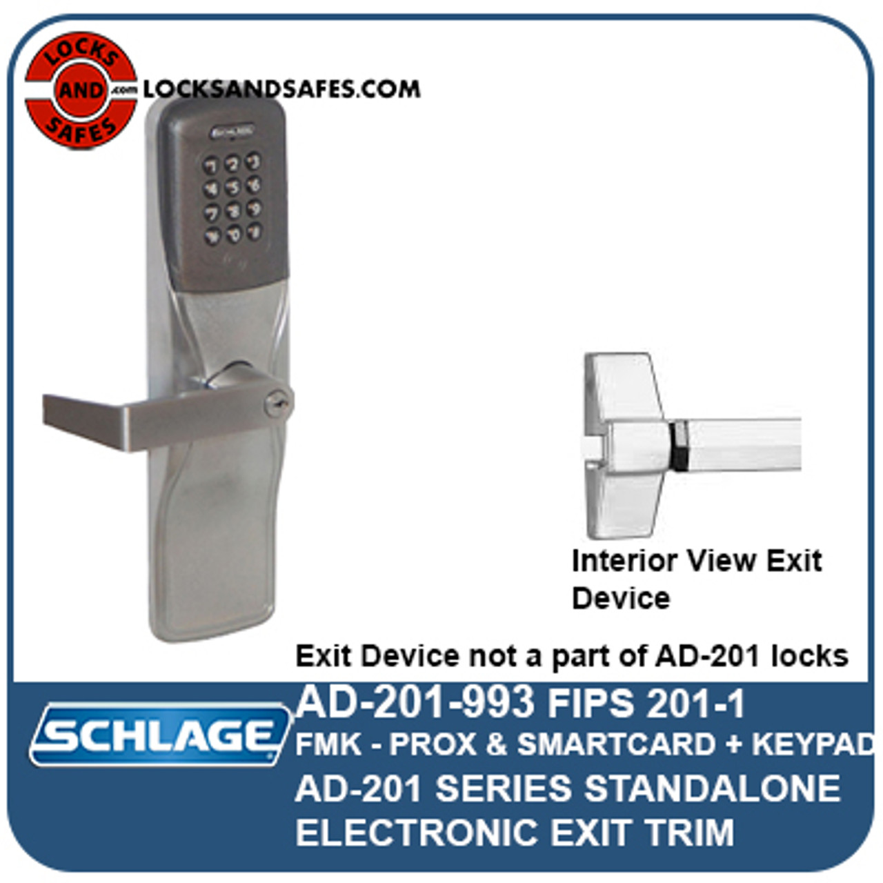 Schlage Commercial S40D-FLA-626-RH-16-203-10-025 S40D Flair Bath/Bedroom  Privacy Lock - RH - Nexlar E-Commerce