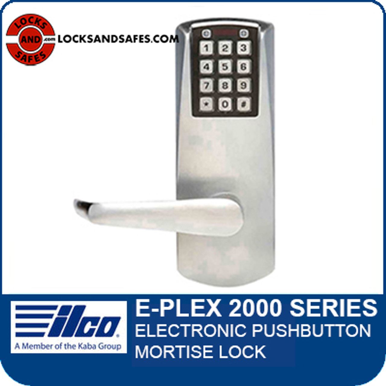 Kaba E-Plex E2067LL626 Keypad Mortise Lock with Deadbolt