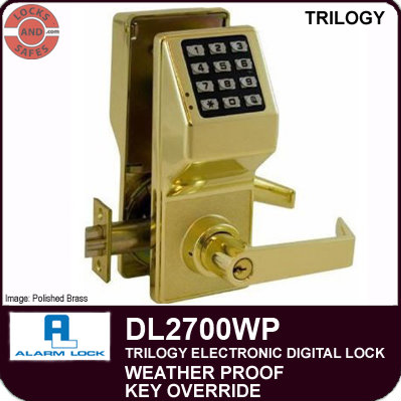 Alarm Lock DL2700WP Weatherproof Door Lock Pin Lock