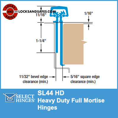 Select SL44 HD Heavy Duty Concealed Geared Continous Hinge