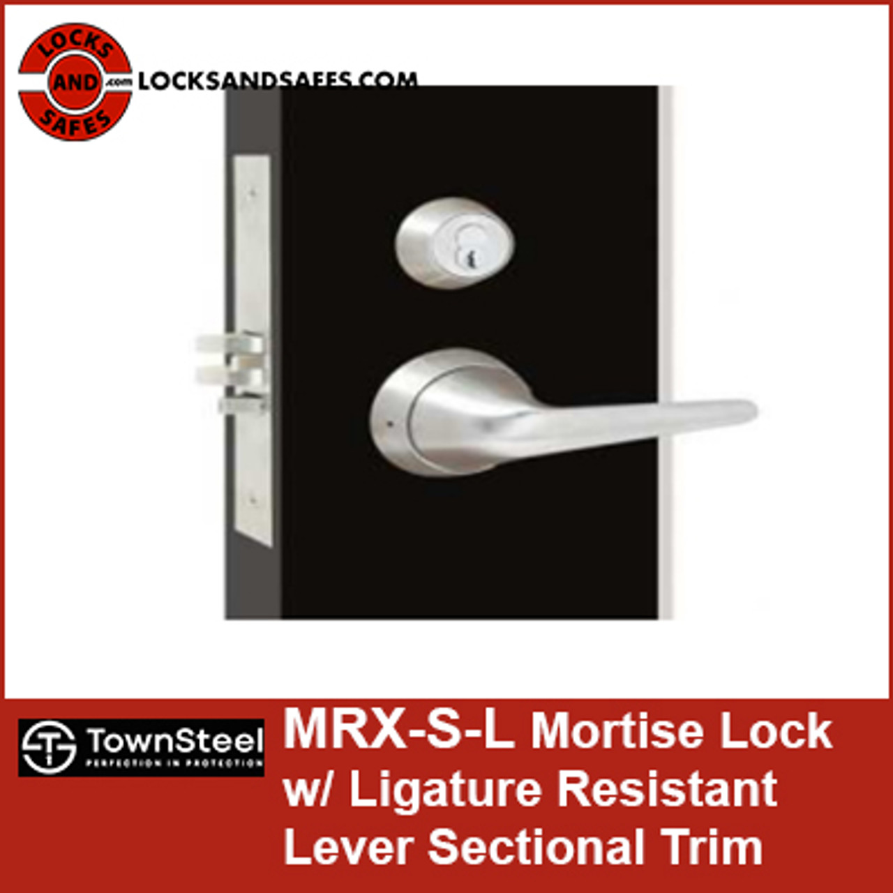 Townsteel MRX-S-L-04 Ligature Resistant Entry/Office Mortise Lever Loc