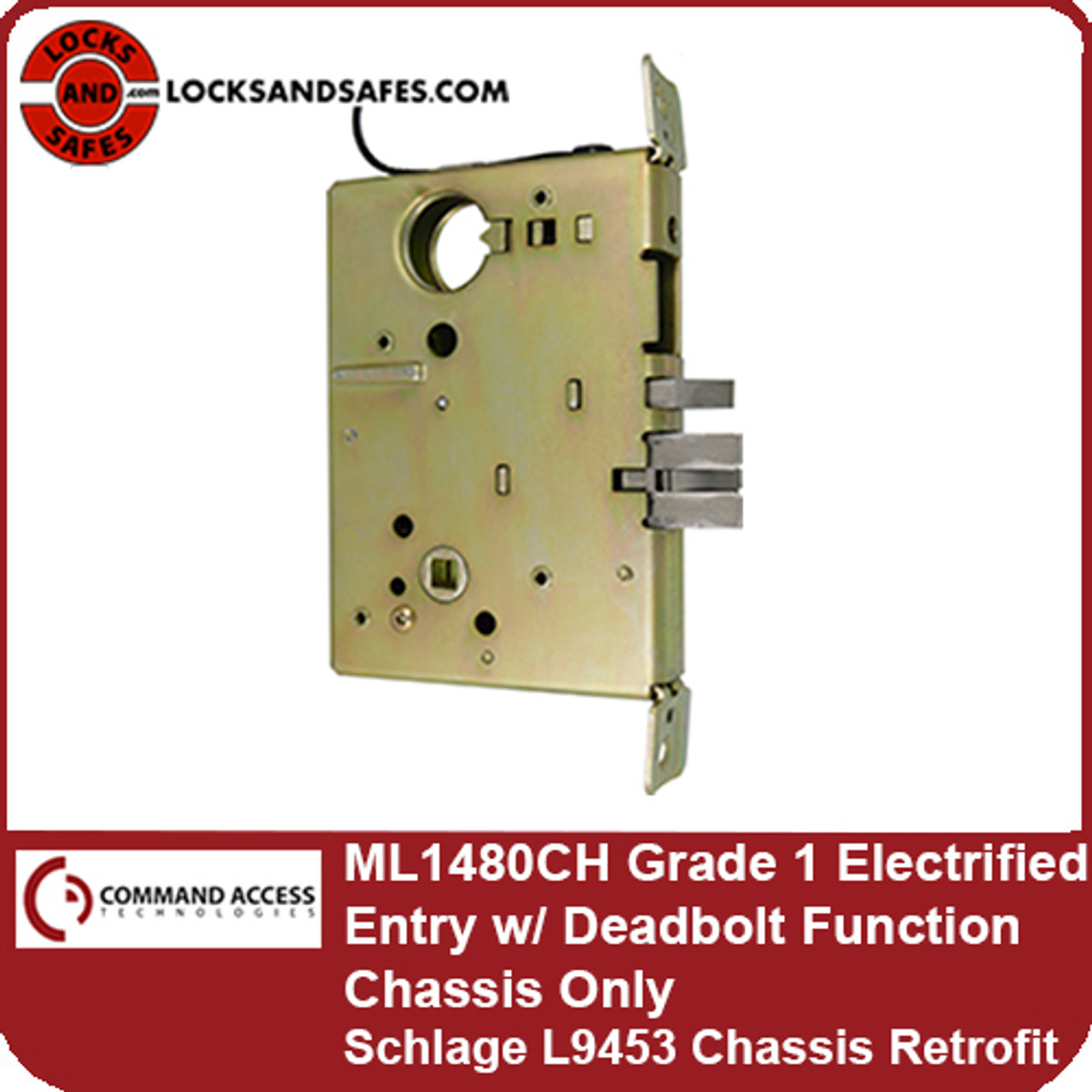 Schlage L Series Mortise Lockset, Storeroom Function w/ Deadbolt, Lockbody  Only