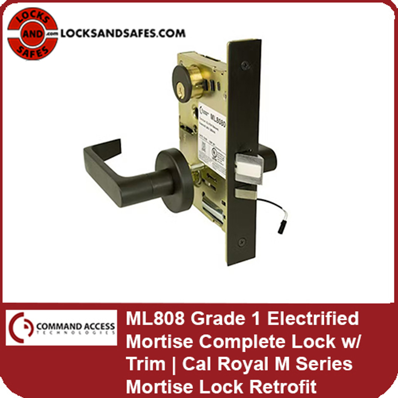Command Access ML90-M Series Electrified Schlage L9000 Series Mortise Lock,  Chassis Only